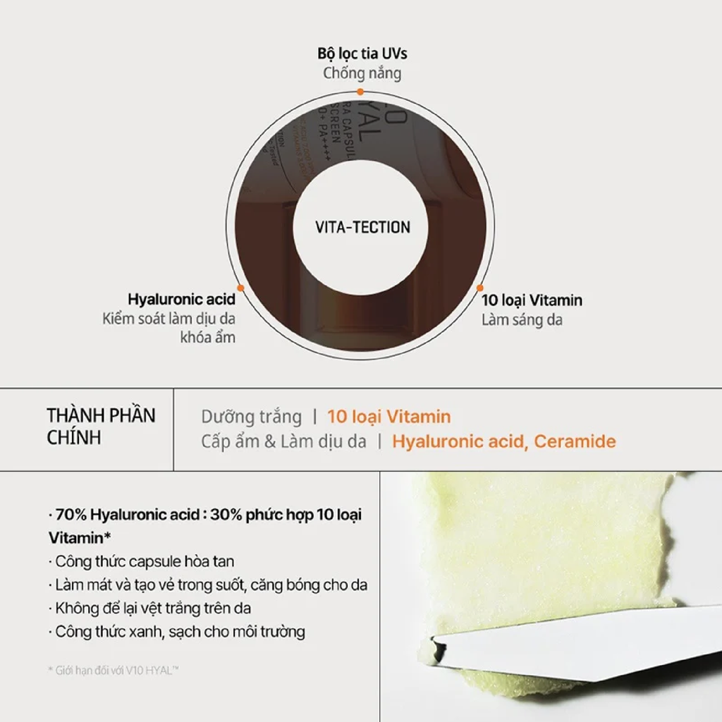 Kem Chống Nắng Some By Mi V10 Hydra Capsule Sunscreen SPF50+ PA++++ Cấp Ẩm Cho Da 40ml