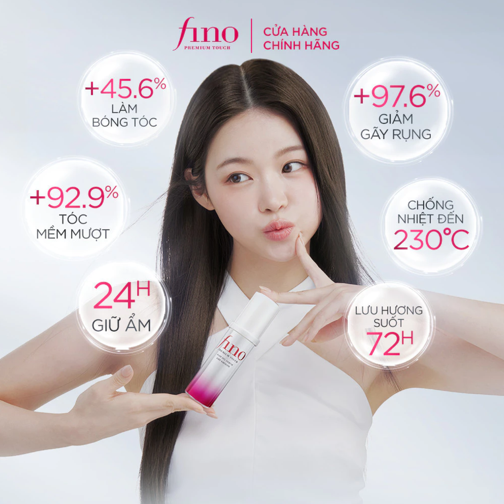 Dầu Dưỡng Tóc Cao Cấp Fino Premium Touch Airy Smooth Hair Oil Serum Cho Tóc Tơ, Mảnh 70ml