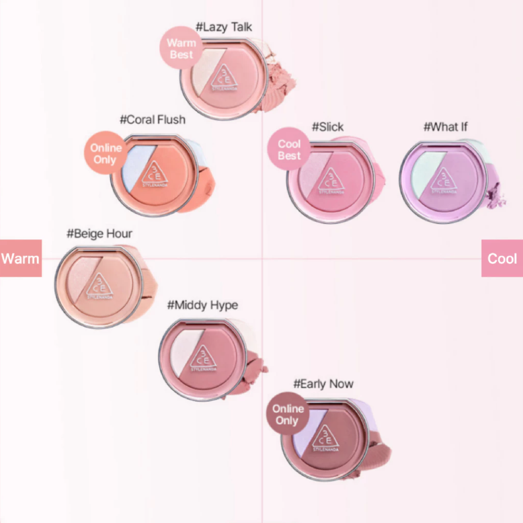 Phấn Má Hồng Và Highlight 3CE Blushlighter 4.3g