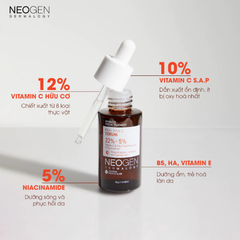 Tinh Chất Neogen Real Vita C Serum 22% + 5% Dưỡng Sáng, Mờ Thâm 32g (Mẫu Mới)