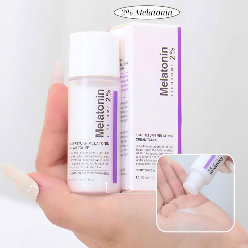 Nước Hoa Hồng Maxclinic Melatonin Liposome 2% Time Return Melatonin Cream Toner 20ml
