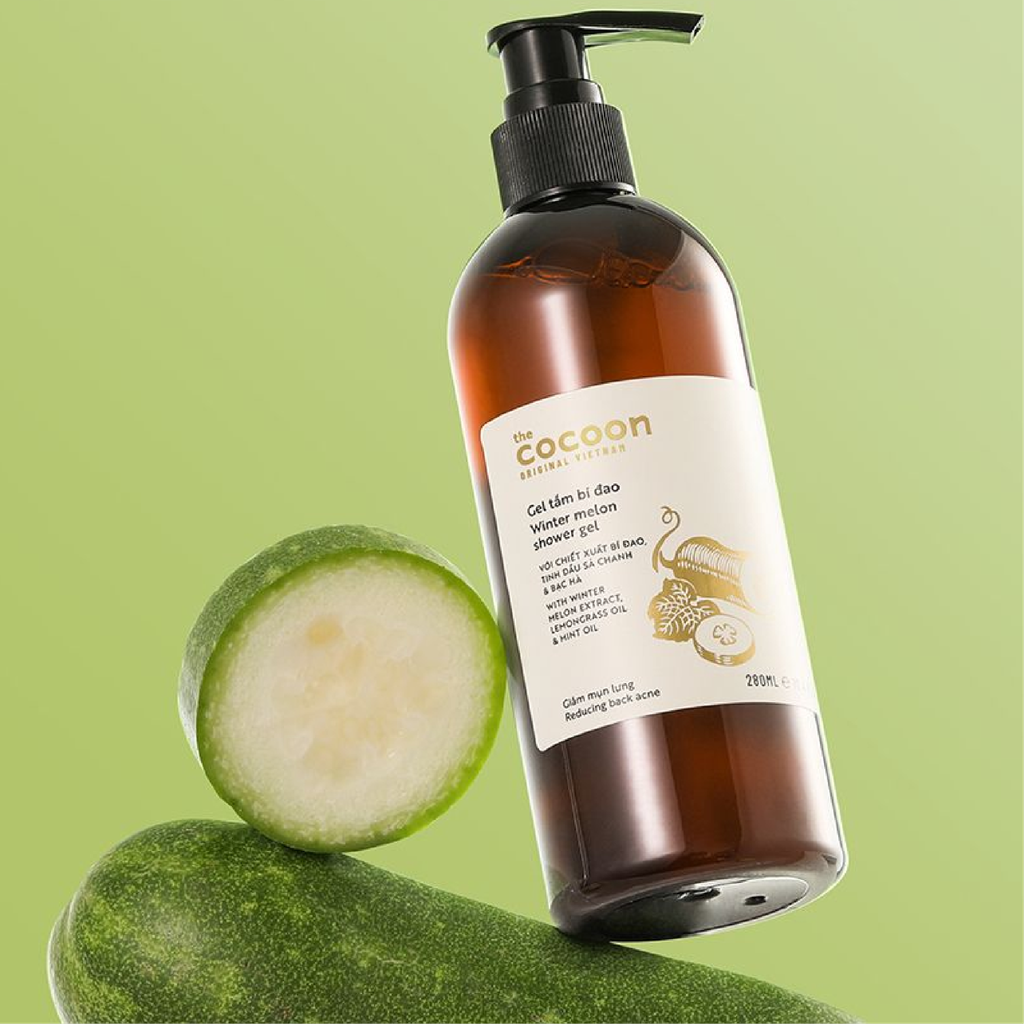 Gel Tắm Bí Đao Cocoon Winter Melon Shower Gel Giúp Giảm Mụn Lưng 310ml