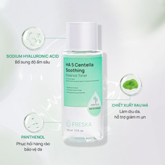 Nước Hoa Hồng Freska HA5 Centella Soothing Essence Toner 210ml
