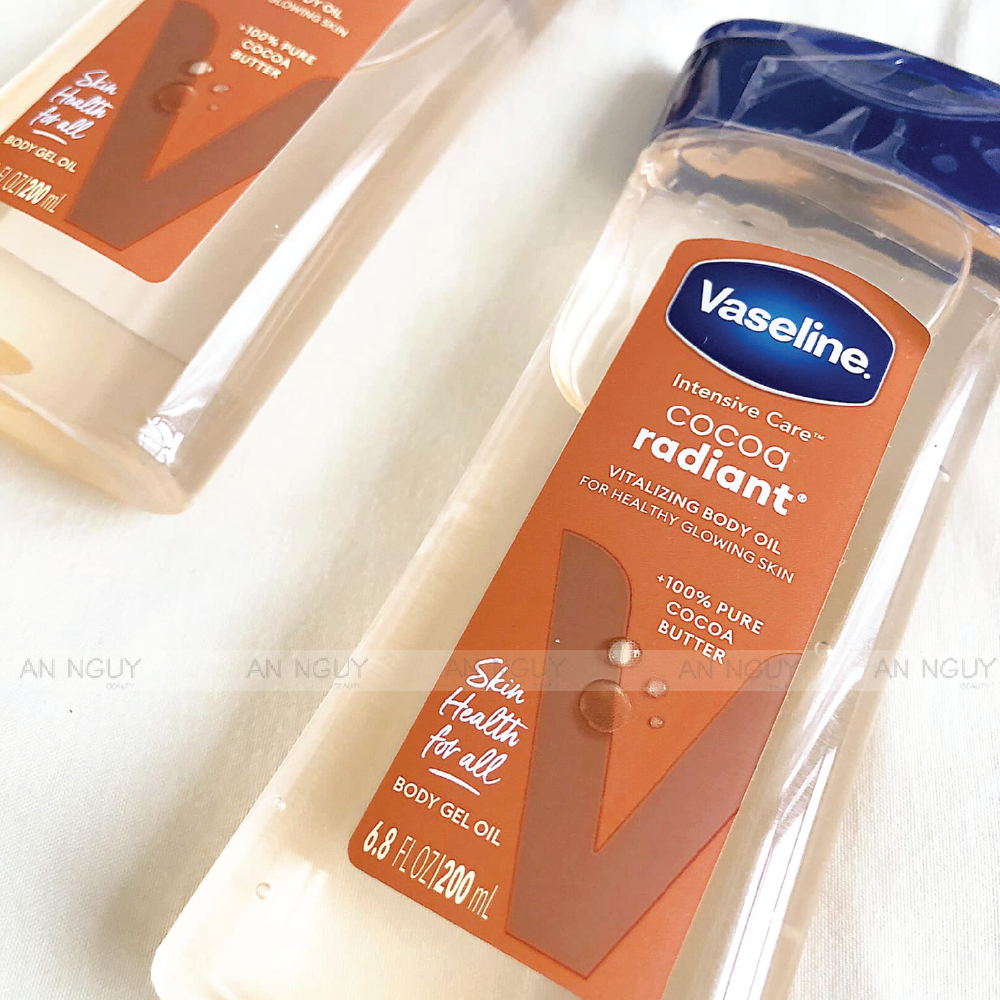 Dầu Dưỡng Da Vaseline Intensive Care Gel Cocoa Radiant Oil 200ml