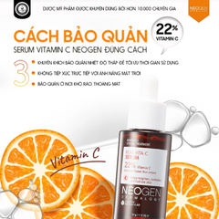 Tinh Chất Neogen Real Vita C Serum 22% + 5% Dưỡng Sáng, Mờ Thâm 32g (Mẫu Mới)