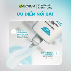 Serum Chống Nắng Garnier Super UV Anti - Acne Serum Sunscreen SPF50+ PA++++ Kiềm Dầu, Giảm Mụn 30ml