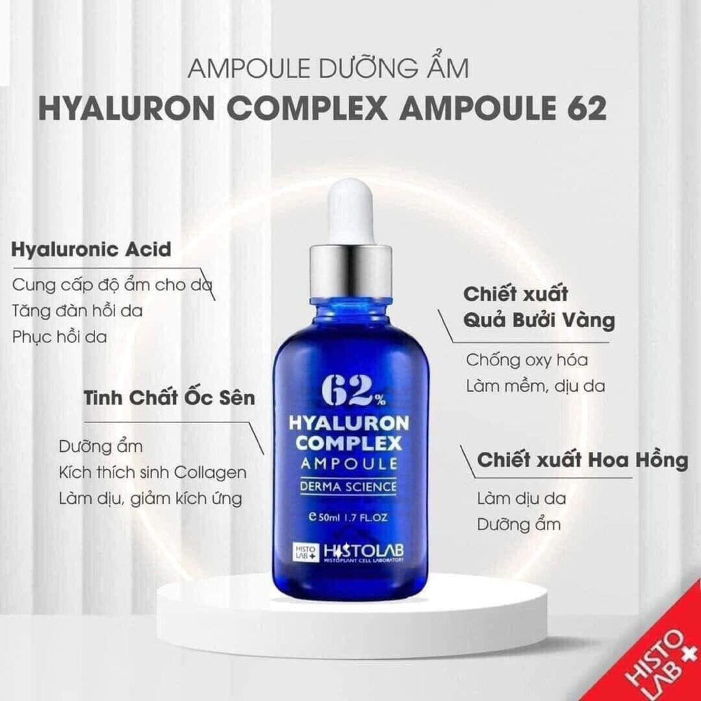 Tinh Chất Histolab Hyaluron Complex Ampoule 62 Dưỡng Ẩm Da 50mlTinh