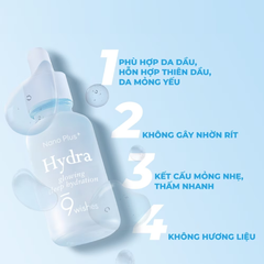 Tinh Chất 9Wishes Hydra Ampule Nano Plus+ Glowing Deep Hydration 30ml