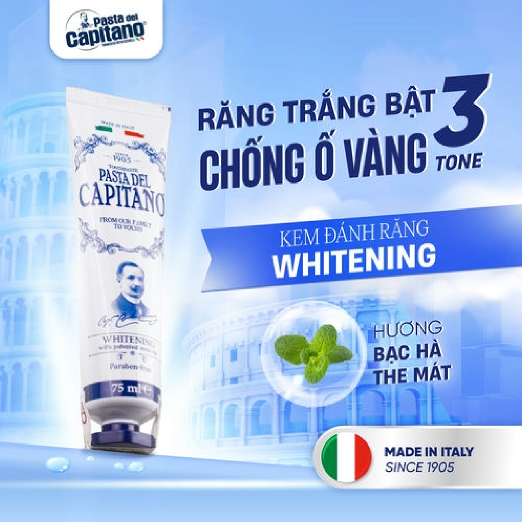 Kem Đánh Răng Pasta Del Capitano Toothpaste 75ml