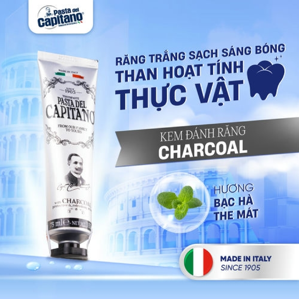 Kem Đánh Răng Pasta Del Capitano Toothpaste 75ml