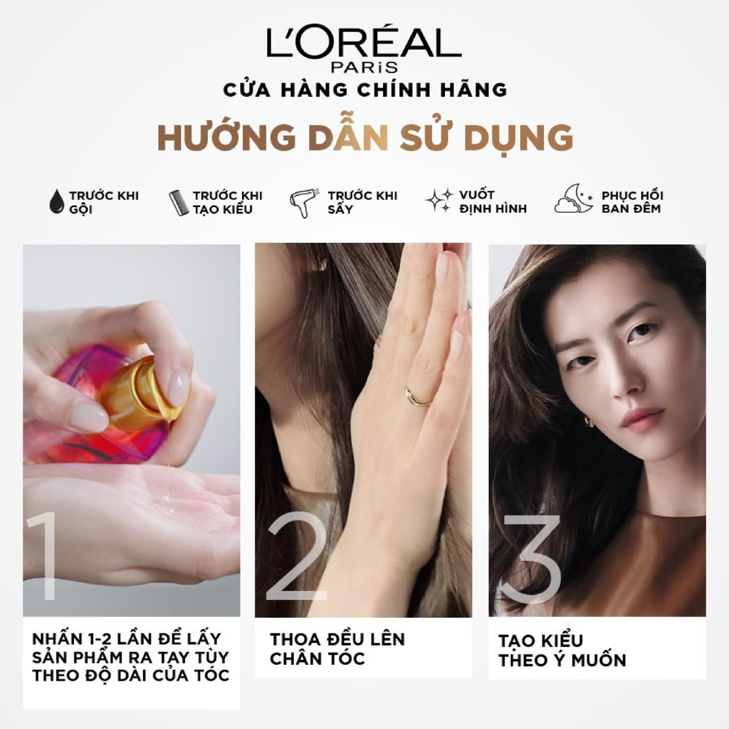 Dầu Dưỡng Tóc L’Oréal Chiết Xuất Hoa Hồng Elseve Extraordinary Oil Serum With French Rose Oil