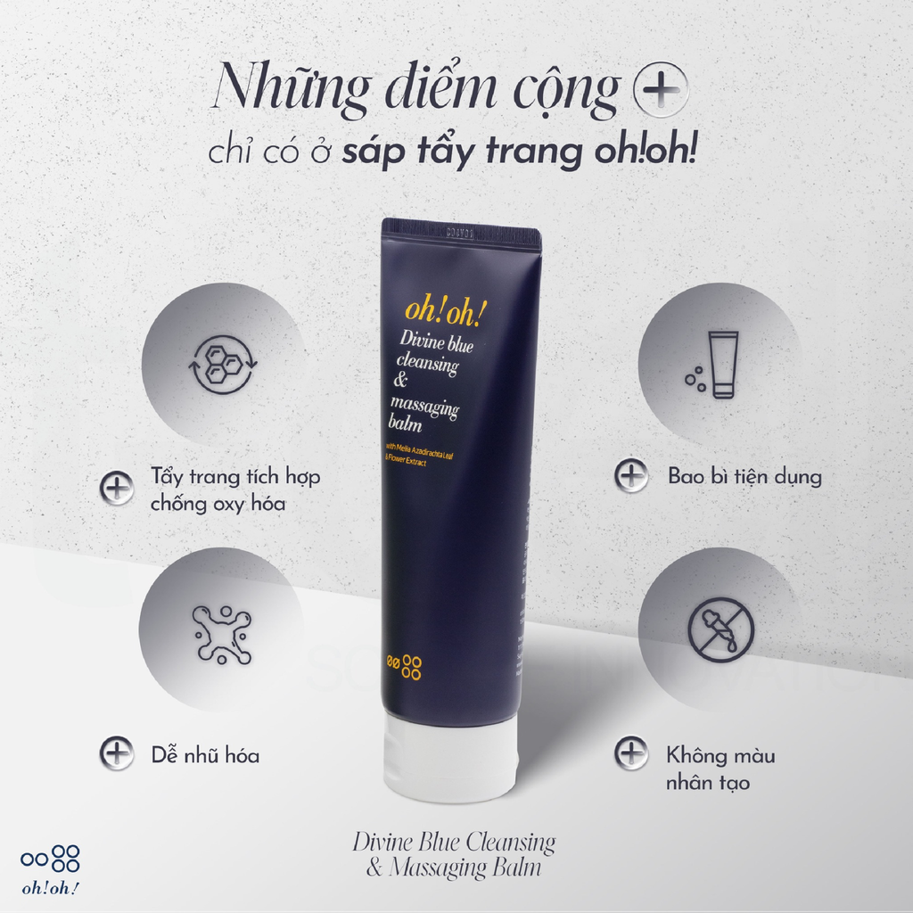 Sáp Tẩy Trang Oh! Oh! Divine Blue Cleansing & Massaging Balm