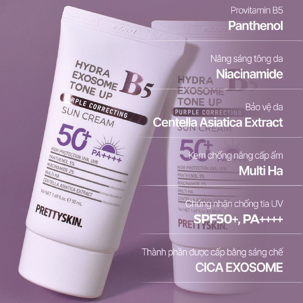 Kem Chống Nắng PrettySkin B5 Sun Cream SPF50+ PA++++ 50ml