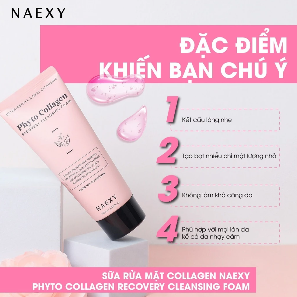 Sữa Rửa Mặt Naexy Recovery Cleansing Foam 100ml