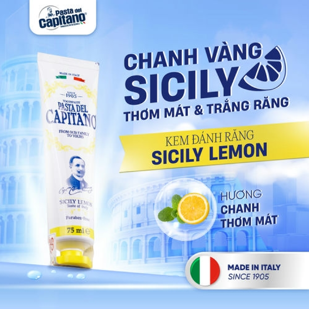 Kem Đánh Răng Pasta Del Capitano Toothpaste 75ml