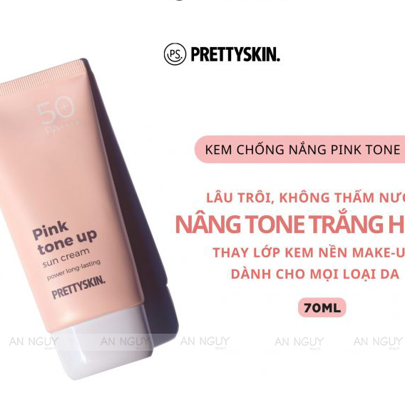 Kem Chống Nắng PrettySkin Sun Cream SPF 50+ /PA++++Bảo Vệ Da Tối Ưu 70ml