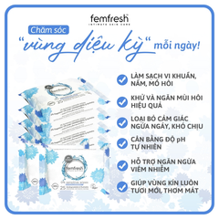 Khăn Ướt Vệ Sinh Vùng Kín Femfresh Intimate Skin Care Wipes