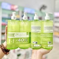 Combo 2 Gel Rửa Mặt SVR Sebiaclear Gel Moussant Cho Da Dầu (400mlx2)