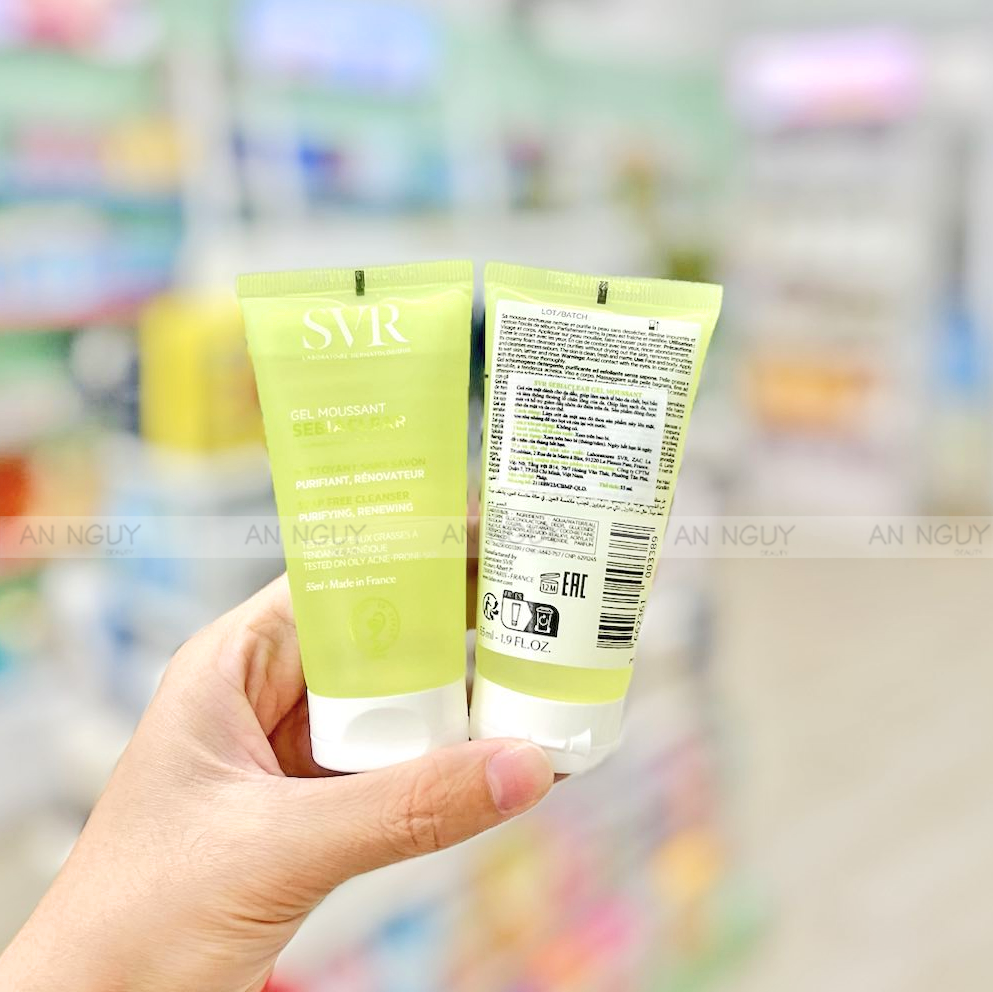 Gel Rửa Mặt SVR Sebiaclear Gel Moussant Không Chứa Xà Phòng Dành Cho Da Dầu