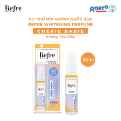 Xịt Khử Mùi Refre Deodorant Whitening Perfume Mist Hương Nước Hoa 30ml