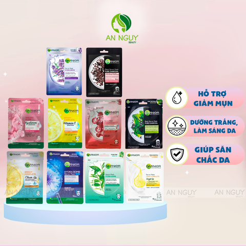 Mặt Nạ Dưỡng Da Garnier Serum Mask Chứa Dưỡng Chất Tự Nhiên 28g