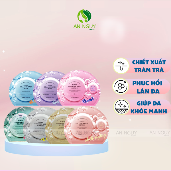 Mặt Nạ Banobagi Super Collagen Mask Tăng Độ Đàn Hồi, Dưỡng Da 30gr