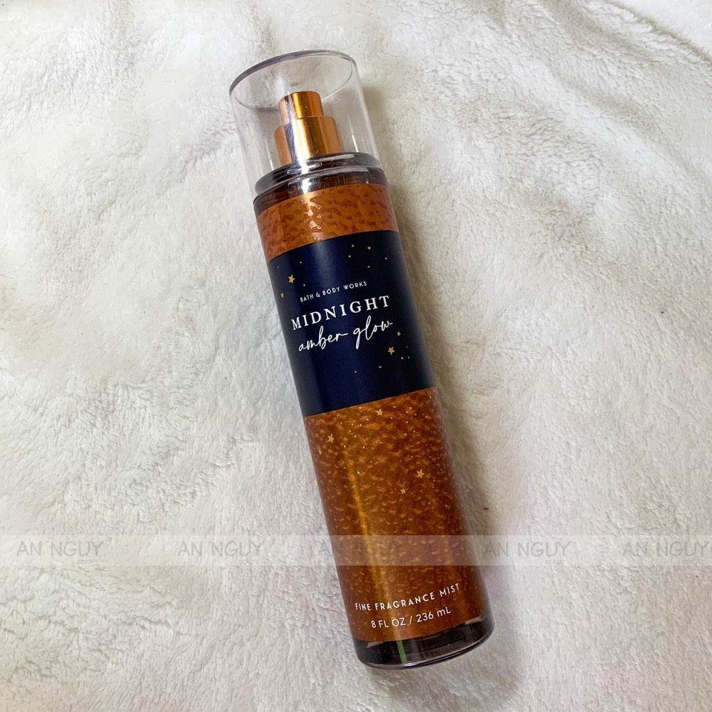 Xịt Thơm Bath & Body Works Midnight Amber Glow Fine Fragrance Mist Hương Thơm Sang Trọng