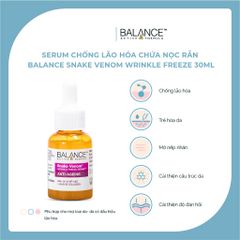 Tinh Chất Balance Snake Venom Anti-Ageing Giảm Nếp Nhăn, Chống Lão Hoá 30ml