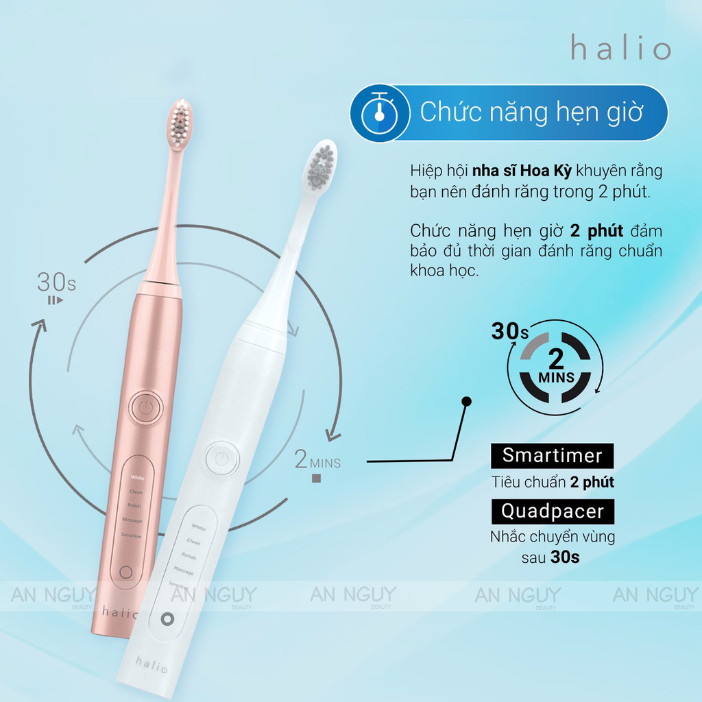 Bàn Chải Đánh Răng Điện HALIO Sonic Whitening Electric Toothbrush