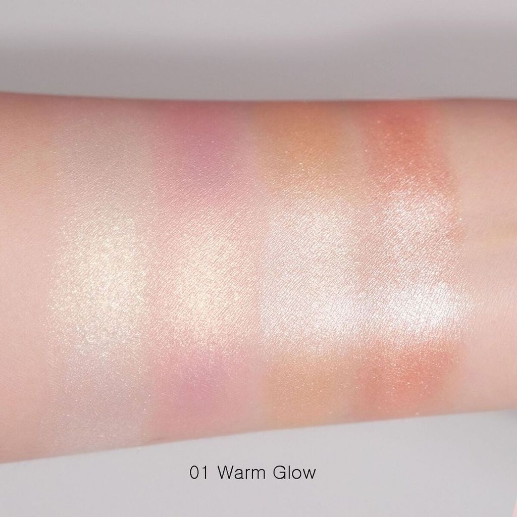 Bảng Highlight 4 Ô Wakemake Glow Palette 7.8gr
