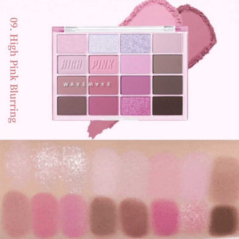 Bảng Phấn Mắt 16 Ô Wakemake Soft Blurring Eye Palette 14g