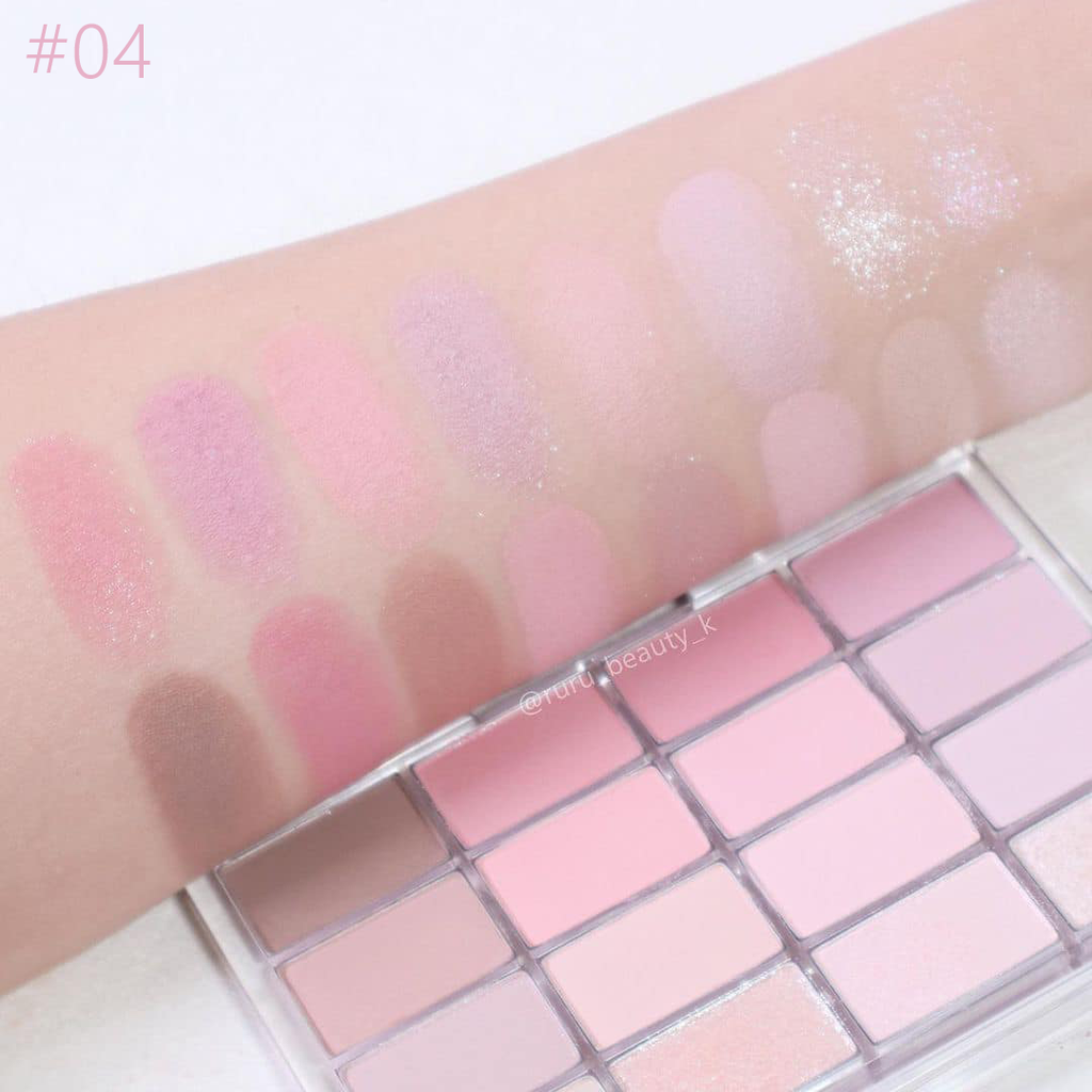Bảng Phấn Mắt 16 Ô Wakemake Soft Blurring Eye Palette 14g