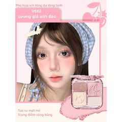 Bảng Phấn Má & Highlight 4 Ô Veecci 9g