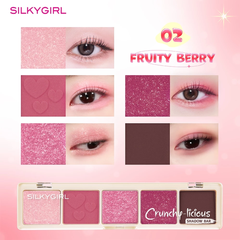 Bảng Phấn Mắt 5 Ô Silkygirl Crunchy Licious Shadow Bar 10g