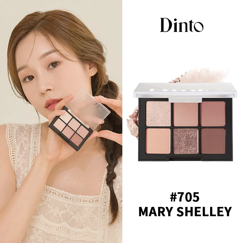 Bảng Phấn Mắt 6 Ô Dinto Blur - Finish Shadow 6g Màu #705