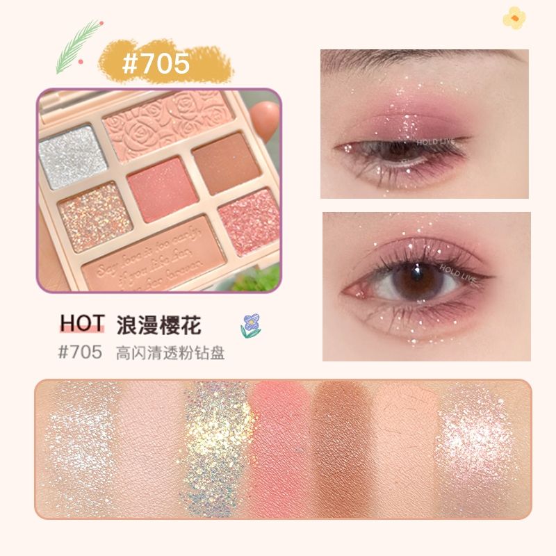 Bảng Phấn Mắt 7 Ô Hold Live Paris Garden Eyeshadow Palette 13.7g