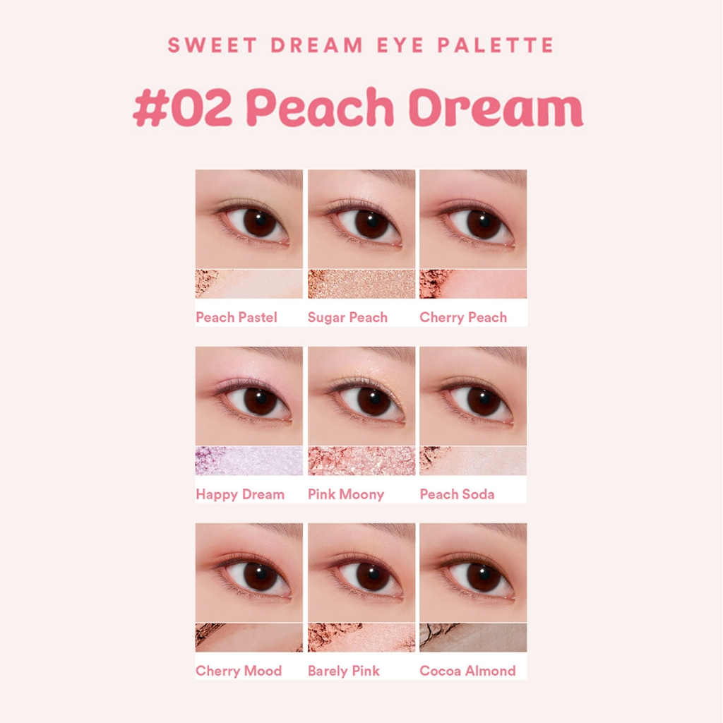 Bảng Phấn Mắt 9 Ô Kirsh Blending Sweet Dream Eye Palette 8.4g
