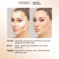 Bảng Tạo Khối Catrice 3 Steps To Contour Palette 7.5g #010 Allrounder