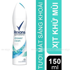 Xịt Ngăn Mùi Mát Lạnh Cho Nữ Rexona Shower Clean 150ml
