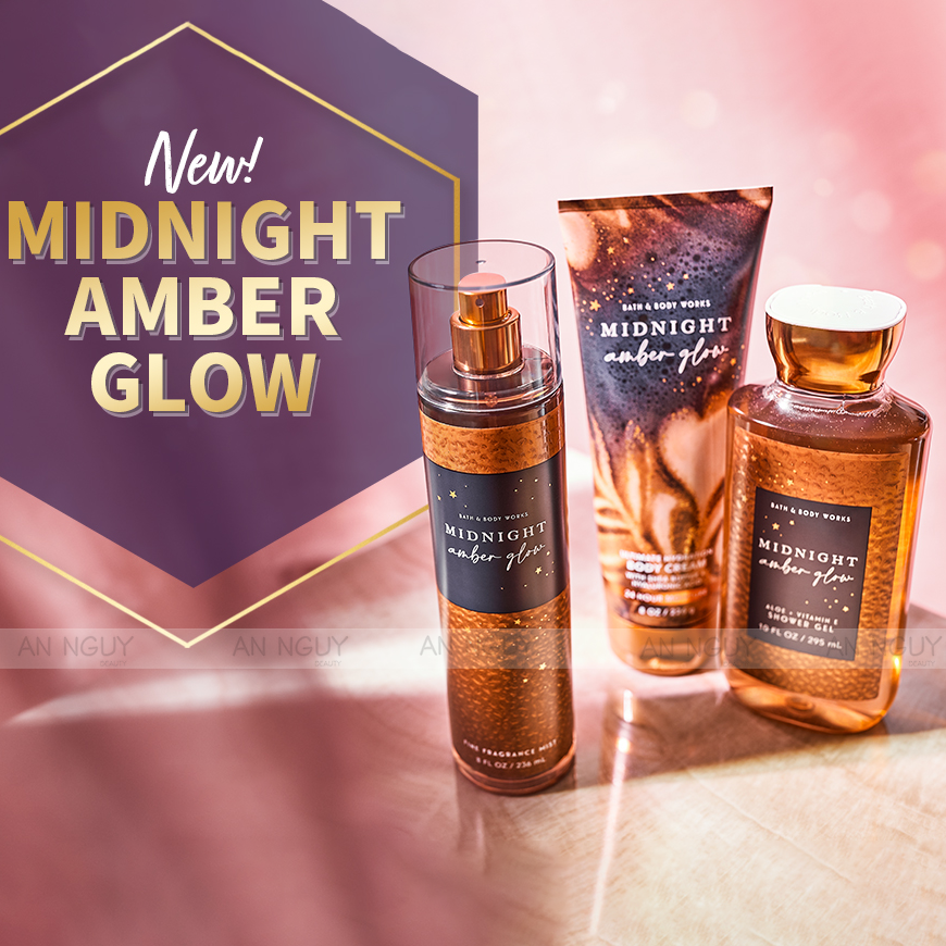Xịt Thơm Bath & Body Works Midnight Amber Glow Fine Fragrance Mist Hương Thơm Sang Trọng