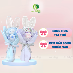 Bóng Hoa Mica Gấu Bông Xinh Xắn