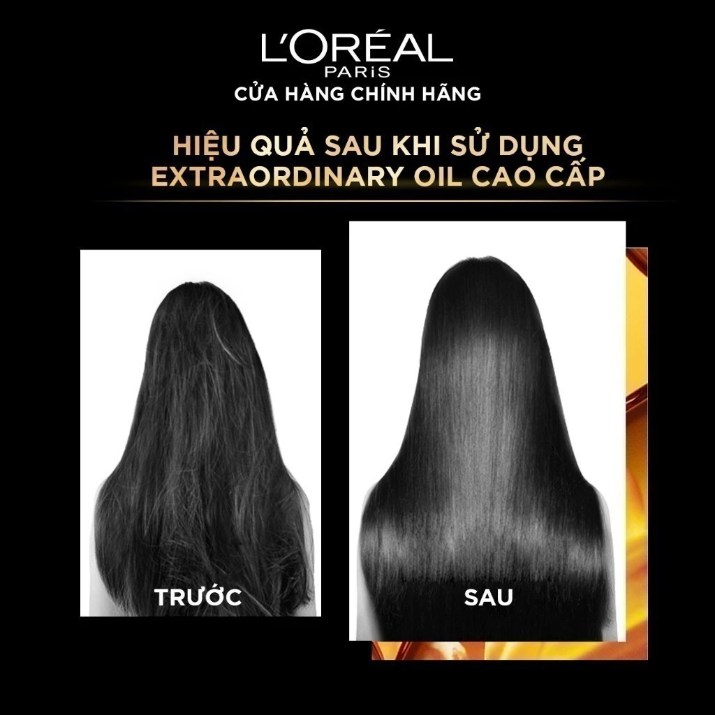 Bộ Gội Xả L'Oreal Paris Elseve Extraordinary Oil Smooth Dưỡng Tóc Suôn Mượt 440ml x 2