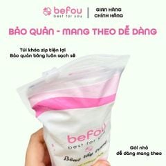 Bông Tẩy Trang Befou 100% Cotton Mềm Mại