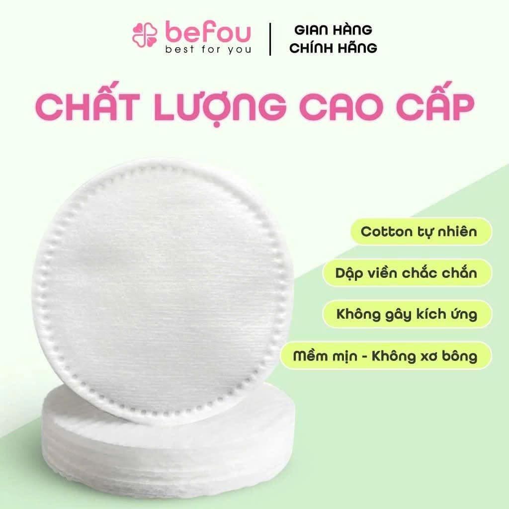 Bông Tẩy Trang Befou 100% Cotton Mềm Mại