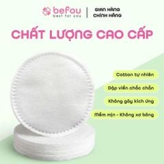 Bông Tẩy Trang Befou 100% Cotton Mềm Mại