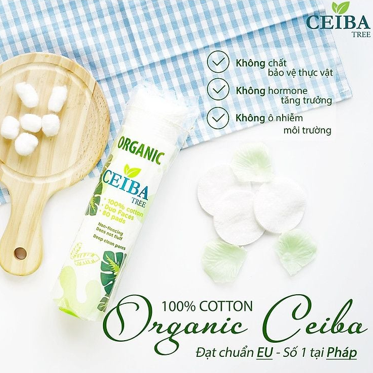 Bông Tẩy Trang Ceiba Tree 100% Cotton