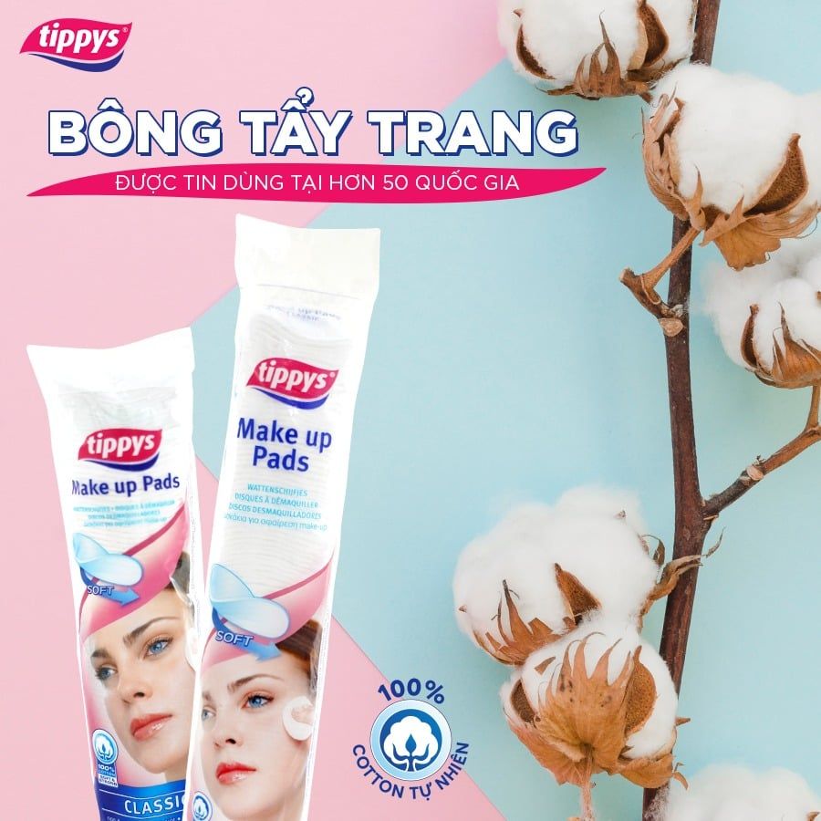 Bông Tẩy Trang Tippys Make Up Pads