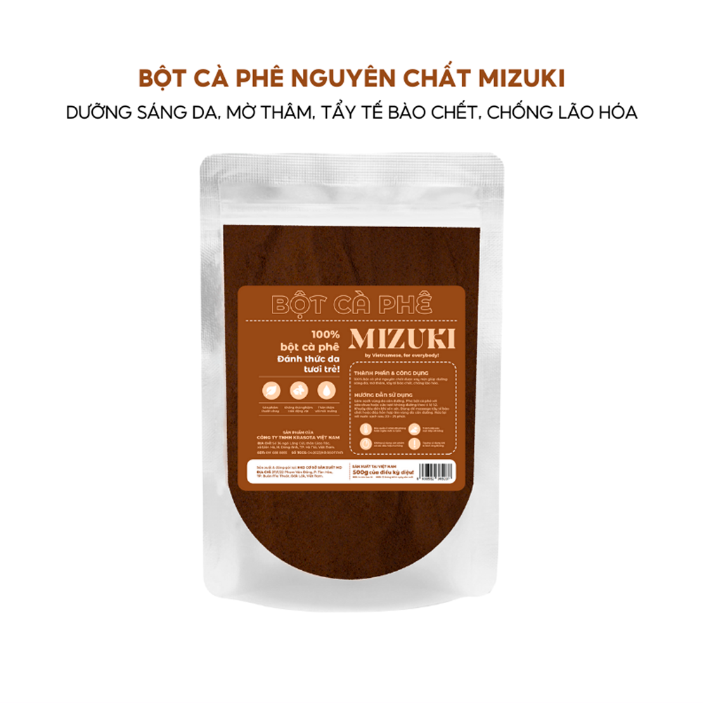 Bột Dưỡng Da Mizuki 100g