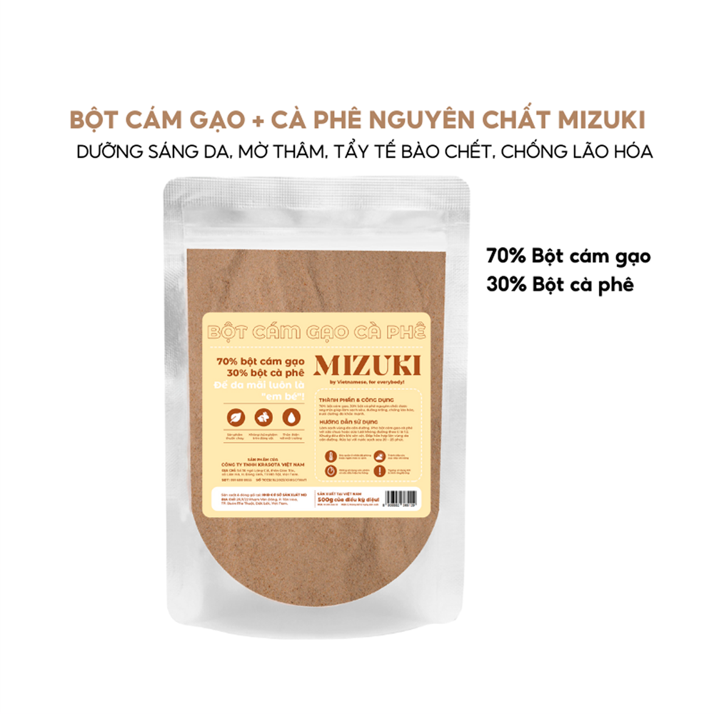 Bột Dưỡng Da Mizuki 100g