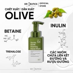 Bọt Rửa Mặt Drceutics Gentle Olive Foaming Facial Wash Làm Sạch Sâu 420g